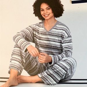 Nautica Fleece Fair Isle Pajama Set